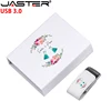JASTER  Color Printing USB Flash Driv 4GB 8GB 16GB 32GB 64GB 128GB  3.0 Pendrive Disk 1 PCS  Free Custom LOGO Wedding Gift ► Photo 1/6