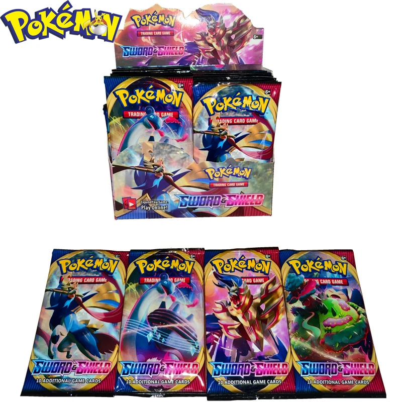 

2020 Hot Selling 324 New Pokemon Card Sword Shield English Version Kids Toy Multiplayer Battle Game Cards Set