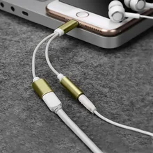 2 в 1 освещение зарядное устройство прослушивание адаптер для iphone X 7 Зарядка адаптер 3,5 мм разъем разветвитель AUX адаптер для iphone IOS 12