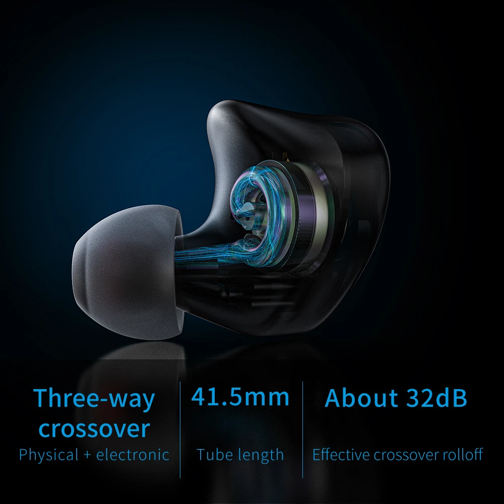 US $139.99 Fiio Fh3 Triple Drive InEar Hifi Earphones With High Resolutionbass Sound High Fidelity For SmartphonesPc