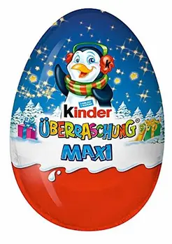 

KINDER MAXI XXXL SURPRISE EGGS 6 x 100 grams, total 600 grams, LIMITED EDITION