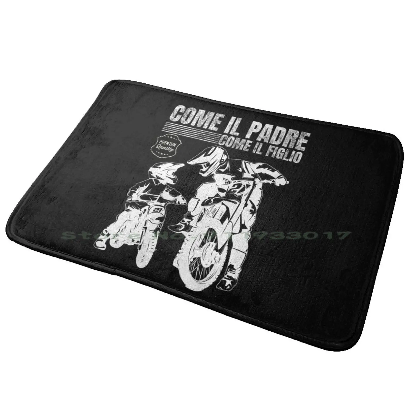 Regalo Motocross Completo Padre E Figlio Devititi Tappetino Per Porta D'Ingresso Tappetino Da Bagno Tappeto Lamees Seal Sea Lion Ocean Water