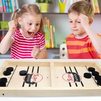 

Family Games Table Hockey Game Catapult Chess Parent-child Interactive Toy Fast Sling Puck Game Ice Hockey Games For Children