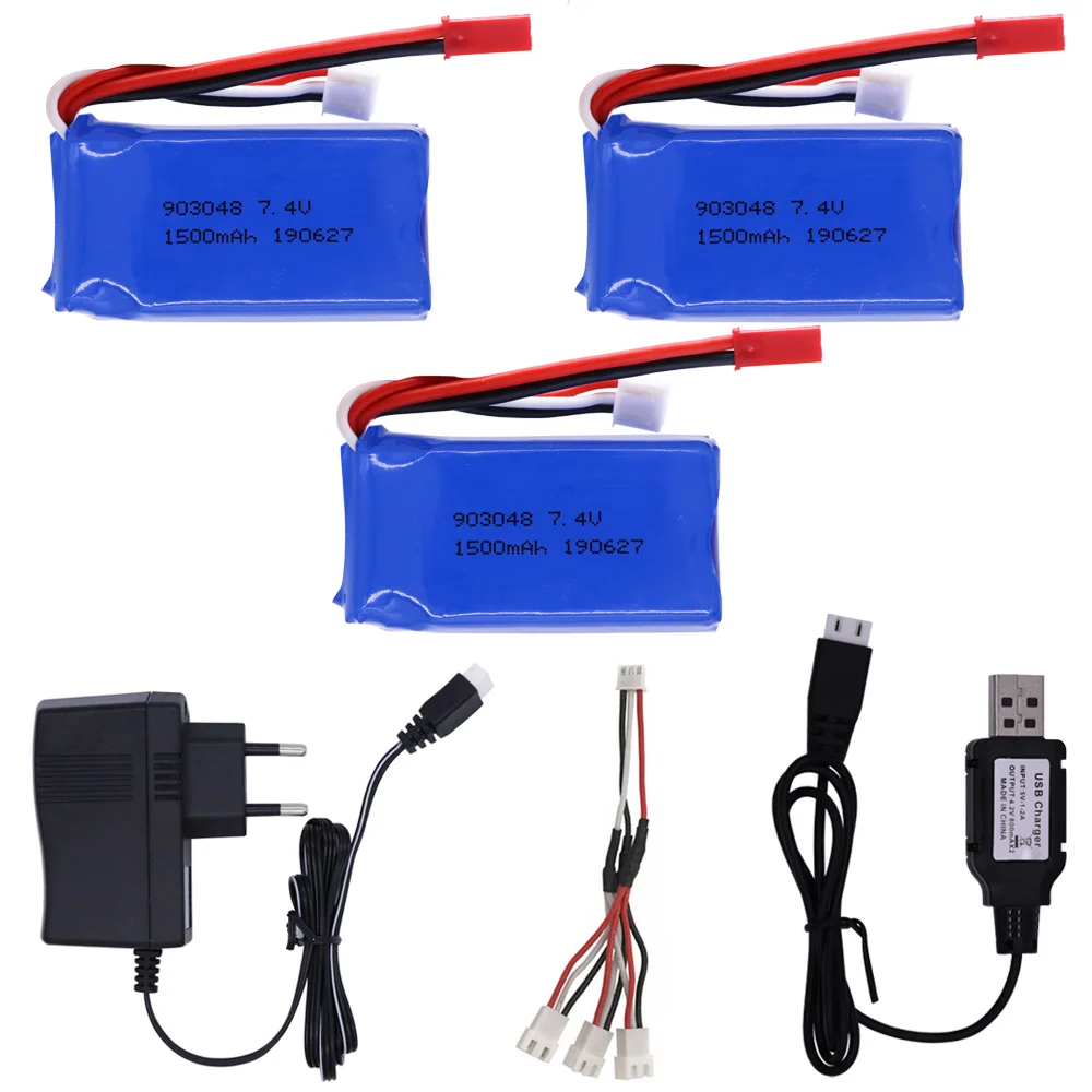7 4 V 1500mah LiPo аккумулятор 903480 с зарядным устройством для Wltoys V353 A949 A959 A969 A979 k929