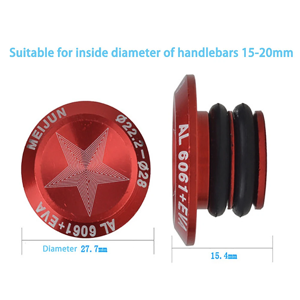 2Pcs Mountain Bicycle Bike Cycling Aluminum Alloy bicycle handlebar end plugs Handlebar Grip Plug Bar Ends for MTB bike Accessories