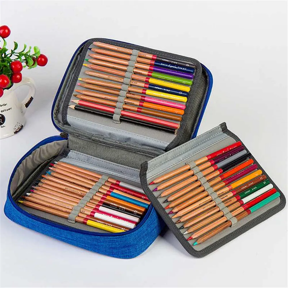 Коробка высокой емкости, стационарная Сумочка для ручек, сумка для хранения косметики, пенал для карандашей, контейнер для хранения монет, держатель для ручек, пенал