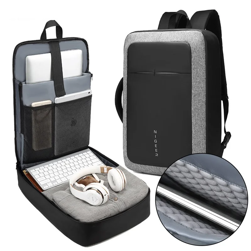 Высококачественные противоударные рюкзаки 17,6 дюймов, рюкзак для ноутбука, рюкзак для деловых поездок, водонепроницаемый нейлоновый рюкзак