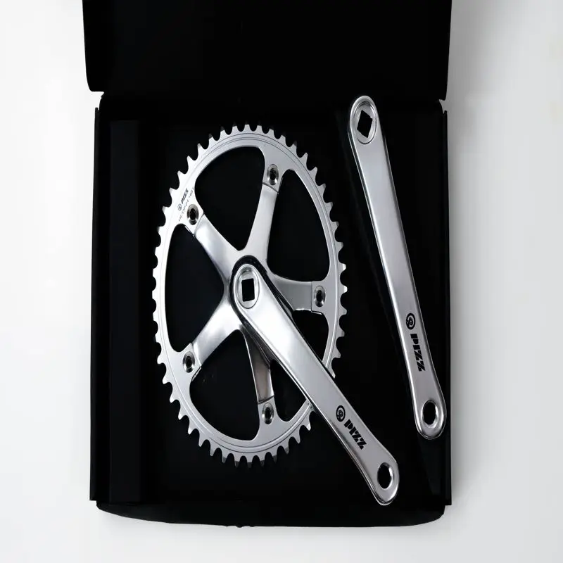 PIZZSILVERCRANKTRACKSpeedAluminiumAlloyFixedgearCrankset48T