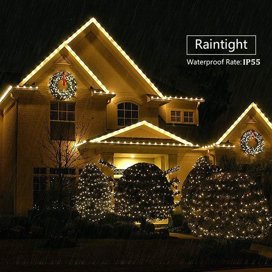 Waterproof 8 Modes 10M 20M 30M 50M Fairy Garden Light led string lights string lights led fairy lights Outdoor Indoor String Light Garland for Party Wedding Christmas Decoration