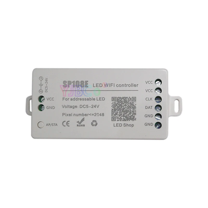 SP108E Wi-Fi WS2811 WS2812B светодиодный музыкальный контроллер SP107E SK6812 SP105E Bluetooth APA102 SP110E WS2801 Пиксели светодиодные полосы DC5-24V