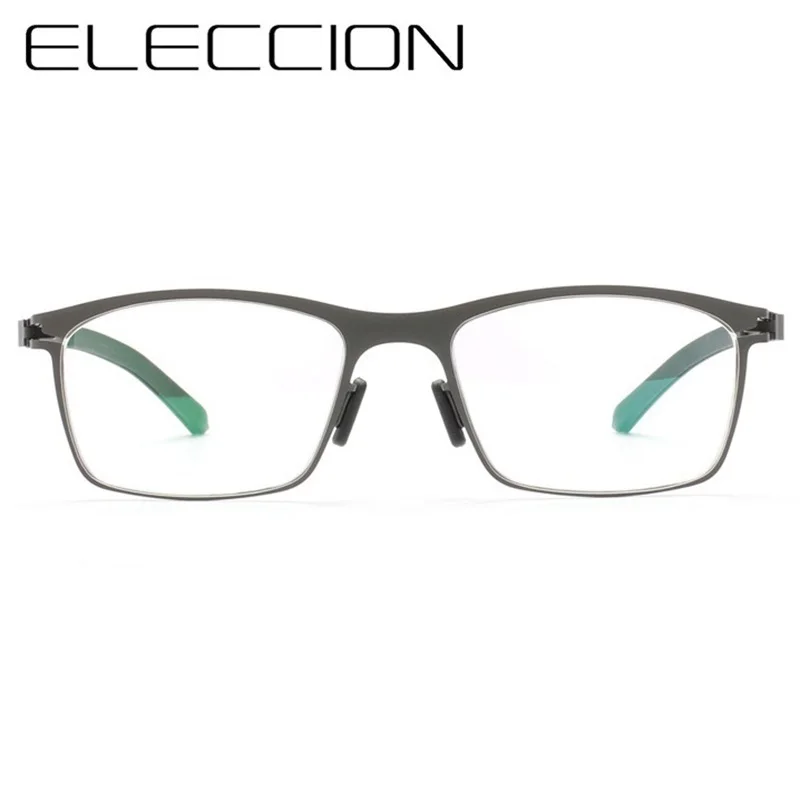 ELECCION Design tedesco marca occhiali da vista in metallo montatura uomo  donna Full miopia ottica lente trasparente occhiali da vista di moda|Men's  Eyewear Frames| - AliExpress