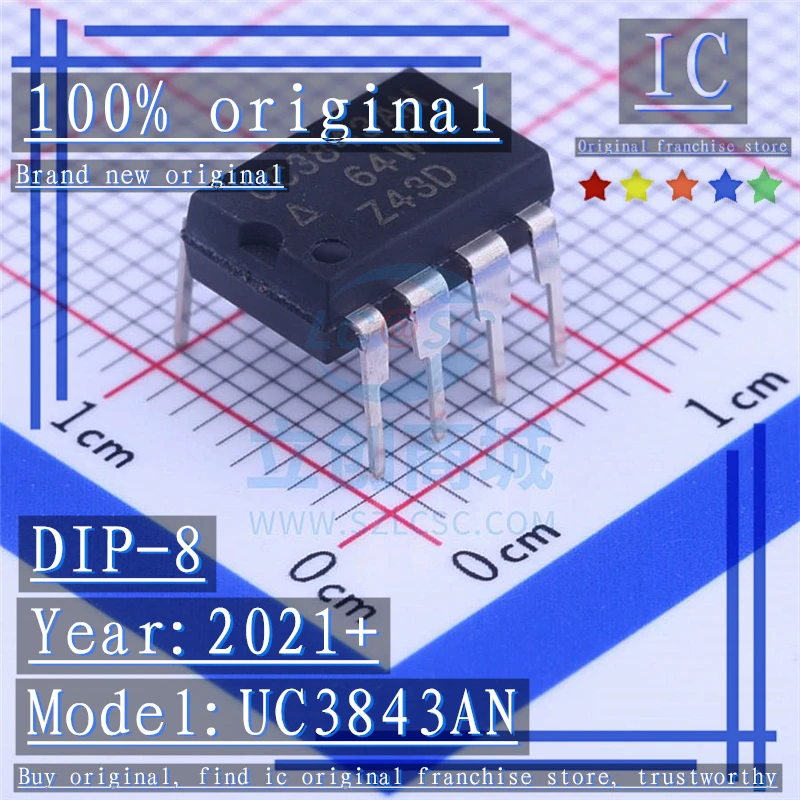 2021 + 100 абсолютно новые оригинальные 10 шт.-50 шт. UC3843AN DIP-8 фотомодуляционный