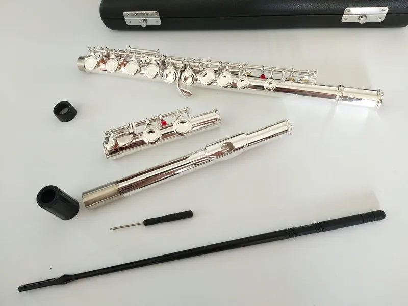 

2019 Silver plating Mouthpiece Japan flute 211SL musical instrument Flute 16 over C Tune and E-Key Flute music professional With