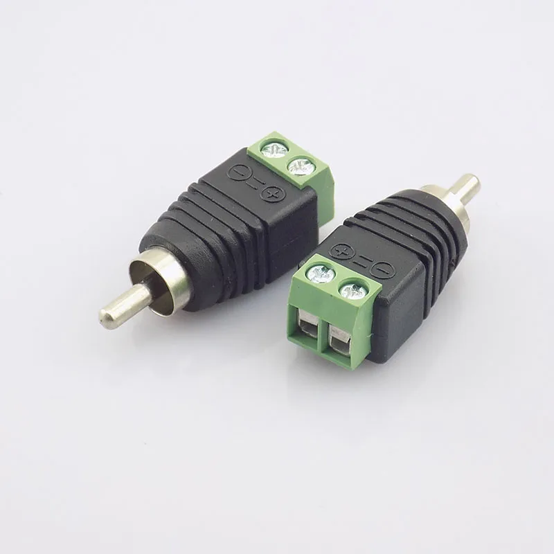 100 шт. Коаксиальный Cat5 RCA штекер коаксиальный AV штекер Адаптер BNC видео-переходник разъем для камеры RCA адаптер штекер K13