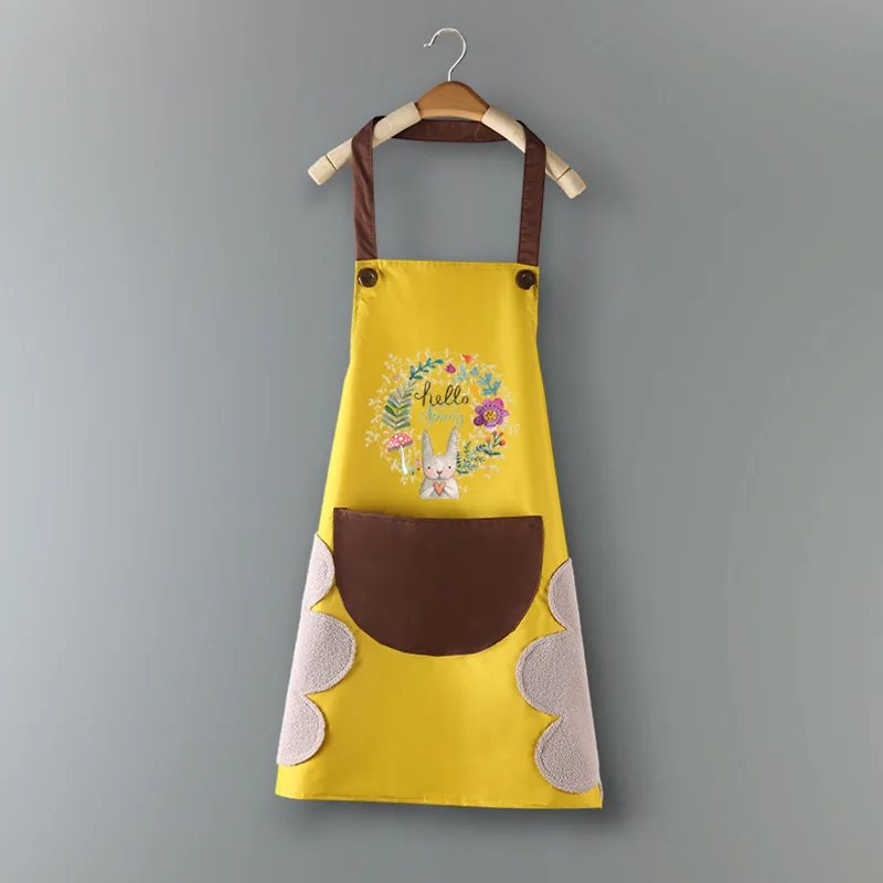 Apron For Women Easter Series Printing Pinafore Kitchen Supplies Kitchen Tools Home Renovation Fashion Creative Rabbit Fun Apron