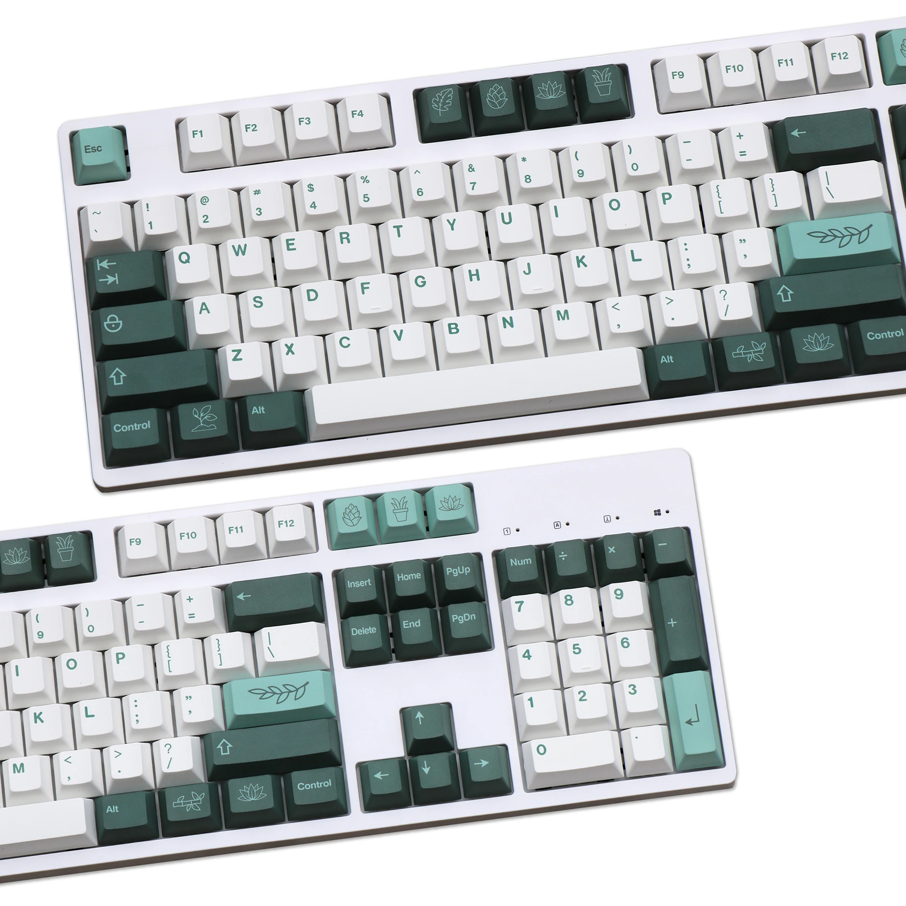 Pbt Dye Subbed Keycap para Teclado Mecânico Gmk Botanical Key Caps Perfil Cereja com Iso Enter 6u 6.5u 7u Barra de Espaço Conjunto - Imagem 4