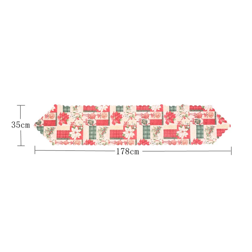 Christmas Holiday Dining Table Runner Christmas Wedding Champagne Table Runners Dining Room Restaurant Table Xmas Decoration 4