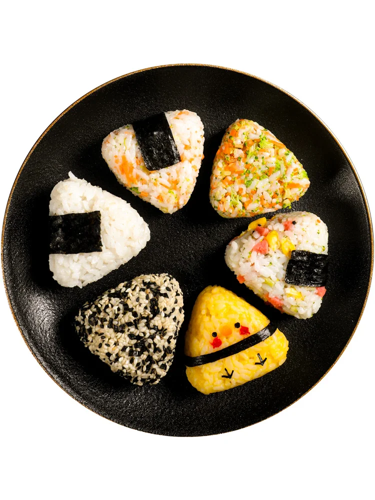 3pcs Black Sushi Plate Diy Sushi Making Kit Plastic Easy Sushi