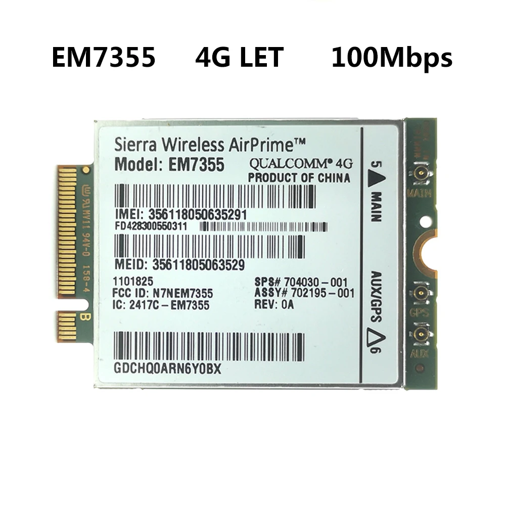 Модуль EM7355 3G/4G LTE для HP 740 750 820 840 850 G1 ZBOOK14 15 | Электроника