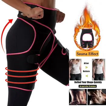 

women Trimmer Leg Shapers Slender Slimming Belt Neoprene Sweat Shapewear Muscles Band Thigh Slimmer Wrap sport