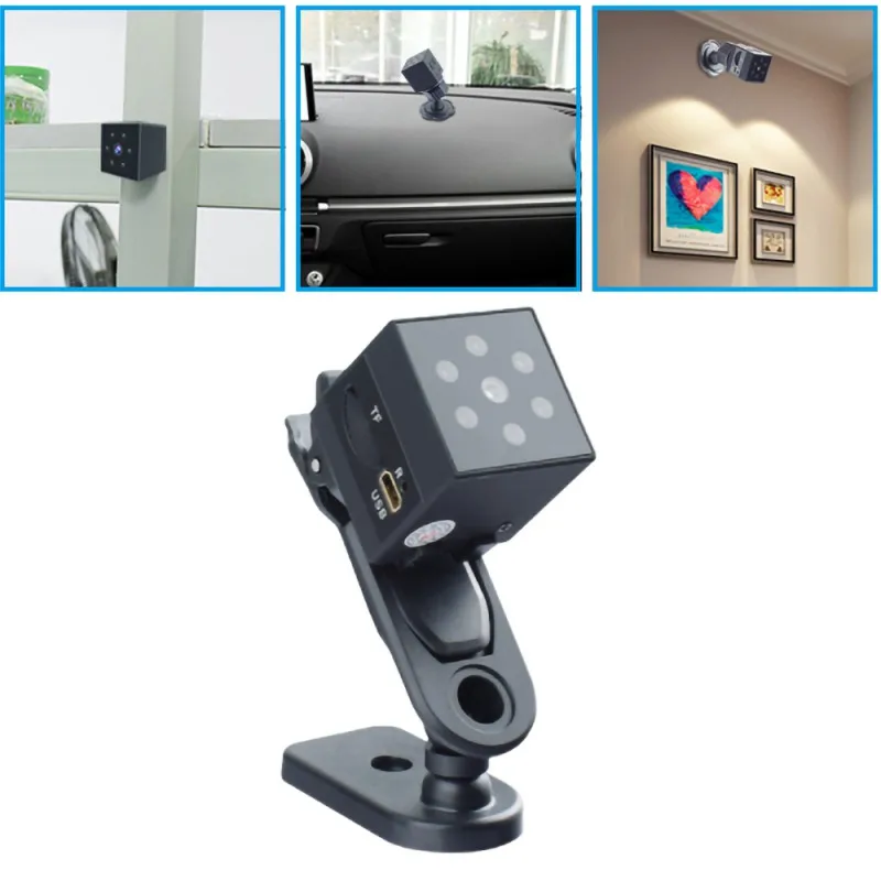 

Md25 Mini Camera Strap Design Free Rotation Angle 6 Night Vision Lights Night Vision Shooting Function