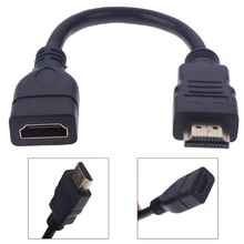 1Pc 15cm/30cm HDMI Male To Female Extension Cable HDMI Protector Extender Cord
