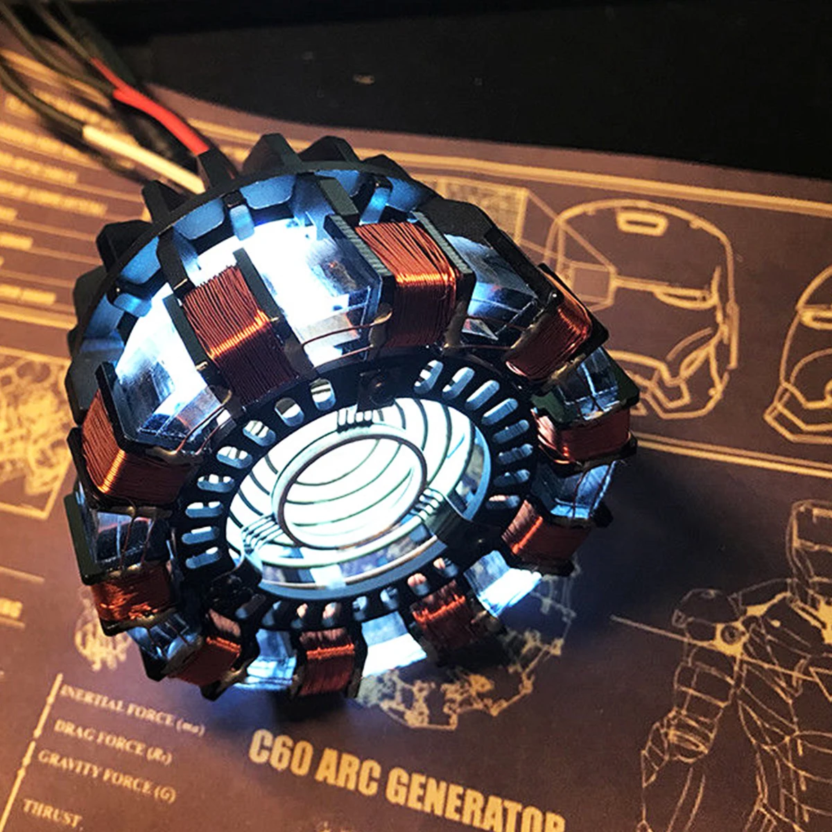

Hot Arc for Reactor DIY Model Kit LED Chest Light USB Powered Movie Props Friend Gifts