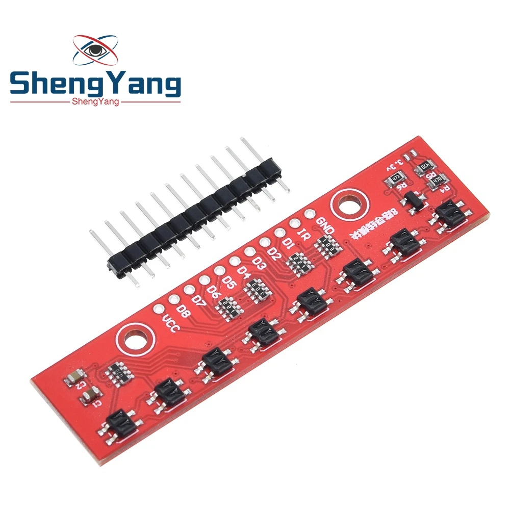 Модуль слежения модуль инфракрасного датчика обнаружения DIY для Arduino 8-канальный