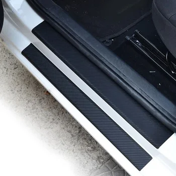 

Stickers Car Sticker Car Accessories Anti Scratch 4pcs Non-slip PVC Door sill Scraper Set