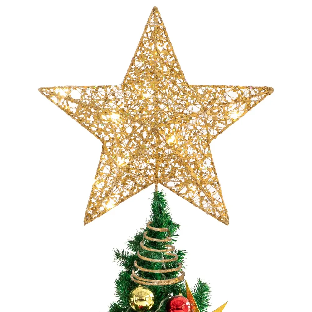 Рождественская елка звезда дерево Топпер управляется Treetop украшения(золото