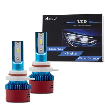 

1 Set Super Brightness Mini 9012 HIR2 LED Headlight Bulb 1860 Chip 6500K 3600LM 48W 12V LED Lights for Car Luces LED Para Auto