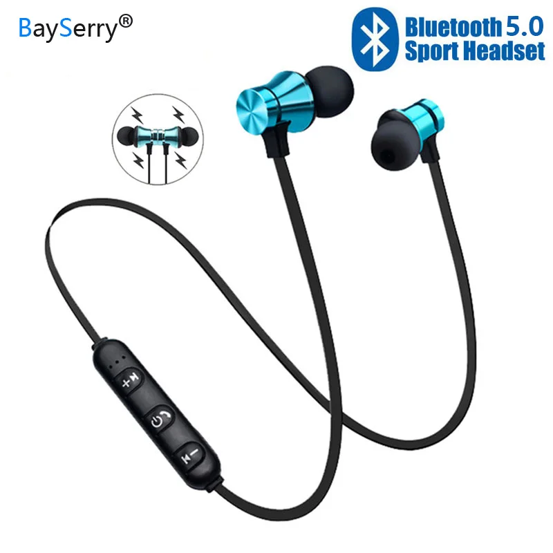 

Bluetooth Wireless Headphone Sport Running Stereo Magnet Earphone Headset Earbuds for Xiaomi 8 9 Redmi K20 K30 pro Note 8 Huawei