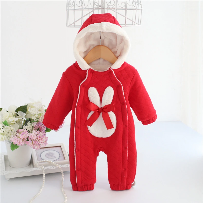  New Born Baby Girl Clothes 0-3 Months Newborn Baby Girl Winter Clothes Suit Cotton Padded Baby Romp