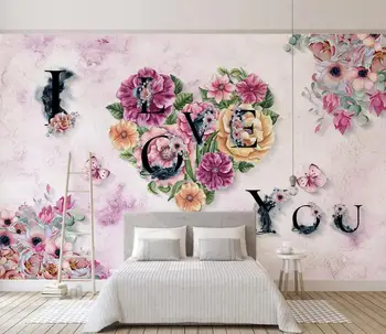 

[Self-Adhesive] 3D Love Flower 1832055 Wall Paper mural Wall Print Decal Wall Murals
