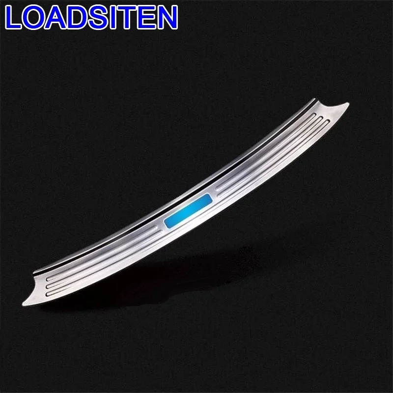 

Chromium Automobile Decorative Trunk Rear Panels Foot Pedal Exterior Trim Protecter Covers Car Styling 18 19 FOR Volvo S60