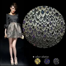 3 стиля британской золотой нитью жаккардовая ткань костюм платье Швейные Патч текстиль diy полиэстер tissu ткань C878