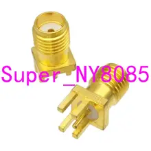 Разъем SMA гнездо припоя PCB зажим край крепление RF коаксиальный