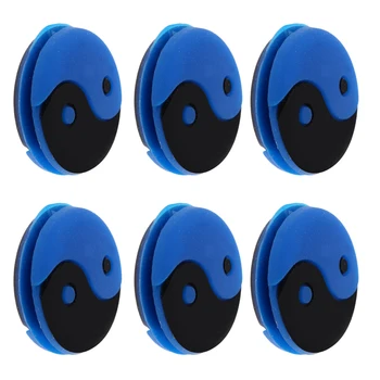 

18 Pieces Tennis Racquet Vibration Dampener Shock Absorb Damper Set for Men Women Player - Yin And Yang Design