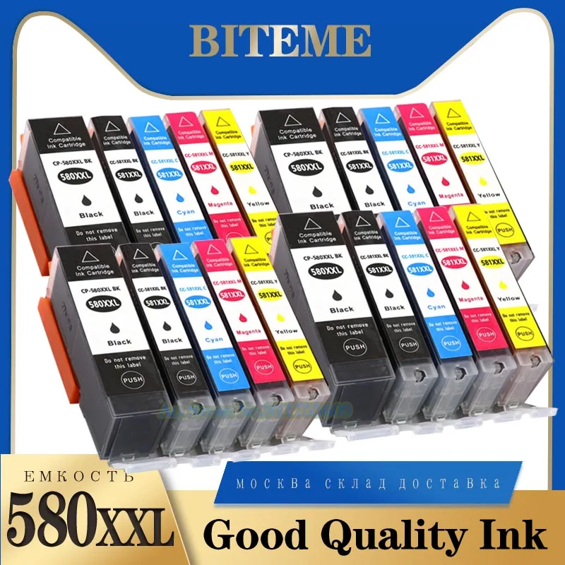 580XXL 581XXL Ink Cartridge Replacement for Canon PGI-580XXL CLI-581XXL PGI  580 XXL CLI 581 XXL PGI580