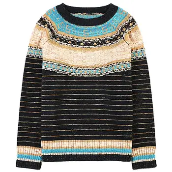 

Women Autumn Winter Knitted Top And Vintage Skirt Sweater Suits Bohemian O-Neck Sweater Short Skirt Suits