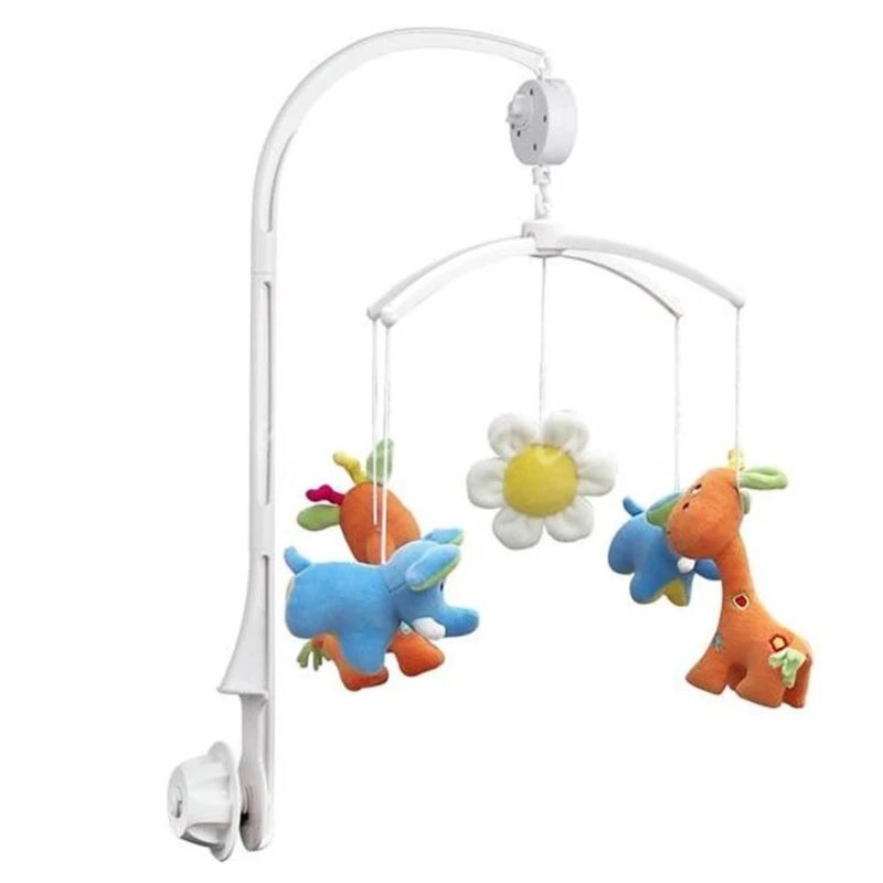 Bébé hochets berceau Mobiles support de jouet rotatif Mobile lit cloche 35 chanson blanc électronique boîte à musique enfants jouets vocaux