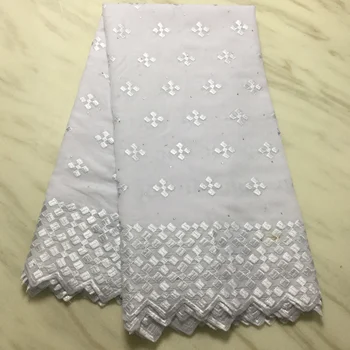 

Pure Cotton Design Swiss Voile Lace In Switzerland With Stones African Dry Lace Fabric High Quality Nigerian For Wedding FP1017
