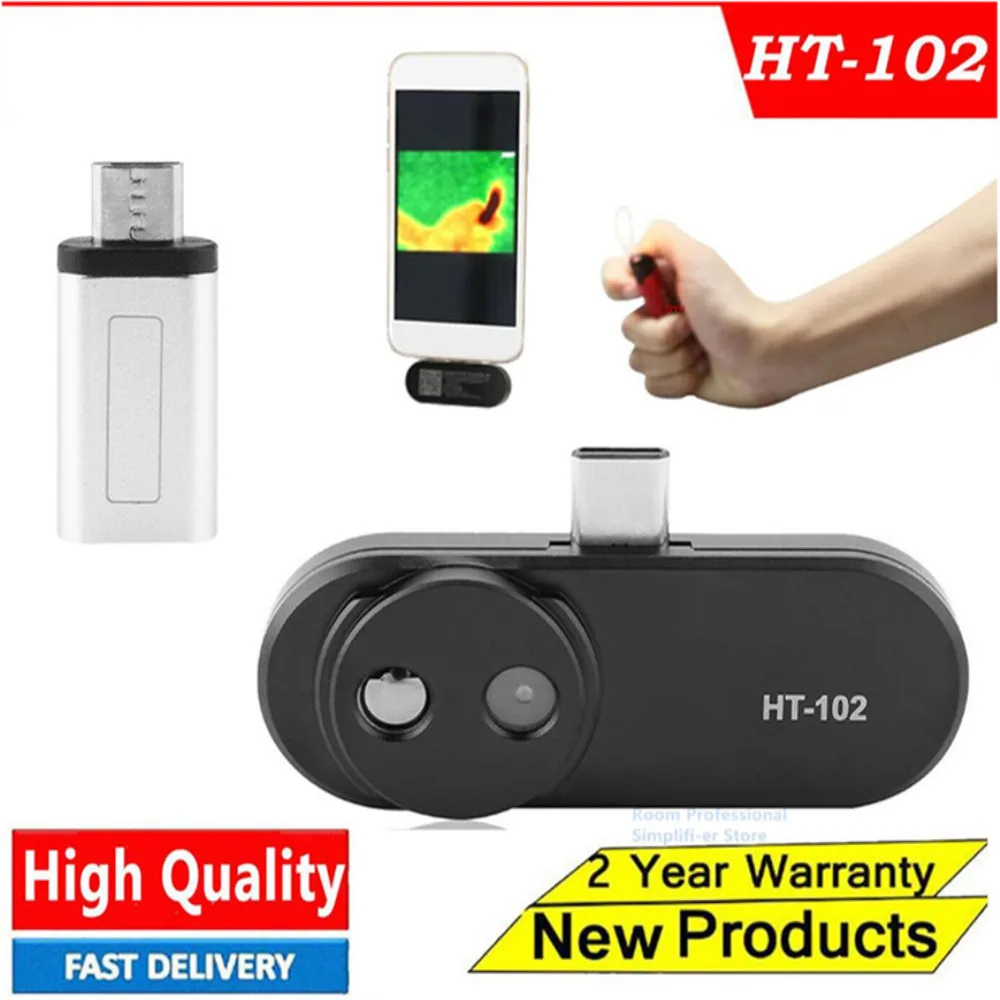 US $129.23 HT102 Mobile Phone Thermal Imaging Camera infrared imager For Android USB TypeC Features Image Device Video Images Recording