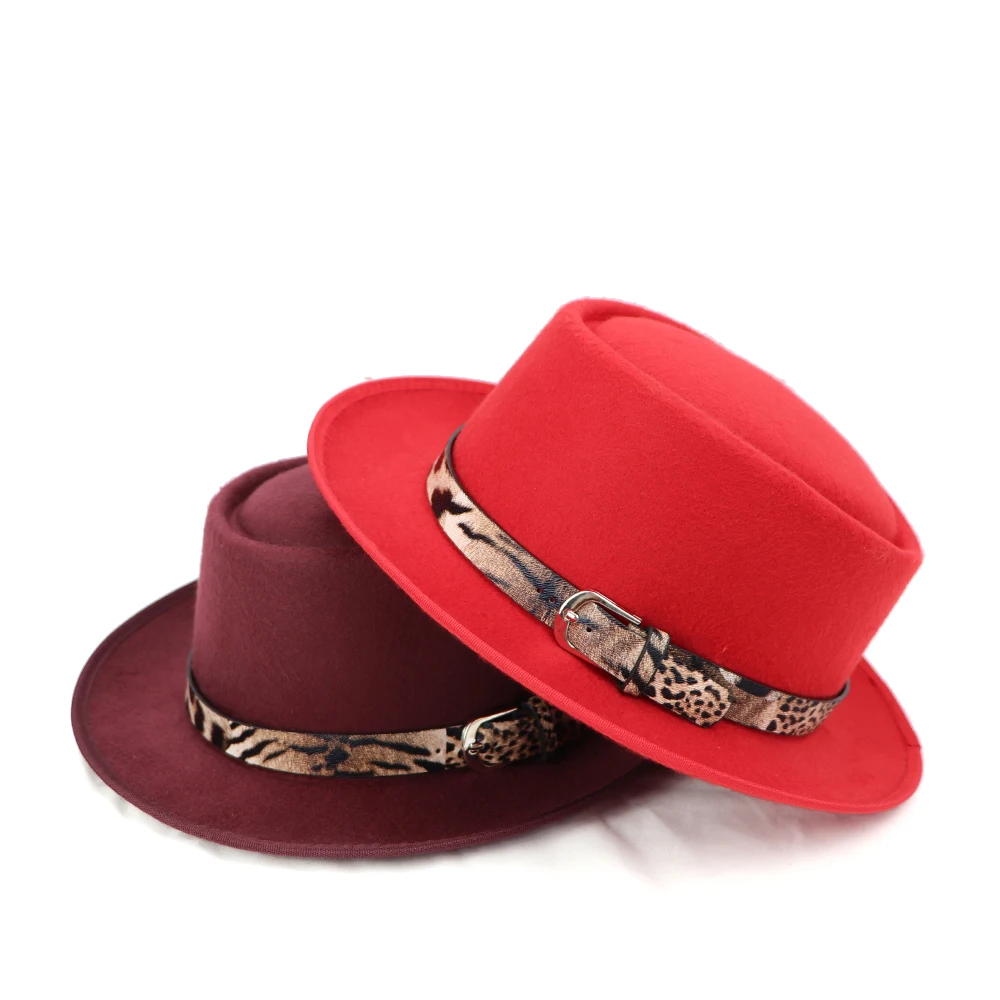 Женские и мужские шерстяные винтажные Гангстерские котелки шляпы «Fedora» шляпа с широкими полями с леопардовым принтом в полоску женские зимние осенние джазовые кепки