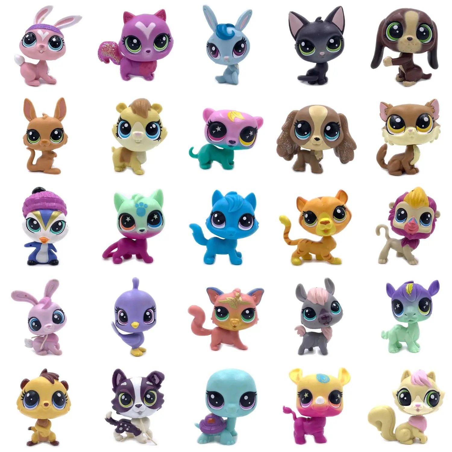 LPS CAT Buy 5 Get 2 4-5 cm Littlest pet shop toys original kitty puppy Old cute animal collection toy for girls Christmas gift | Игрушки и