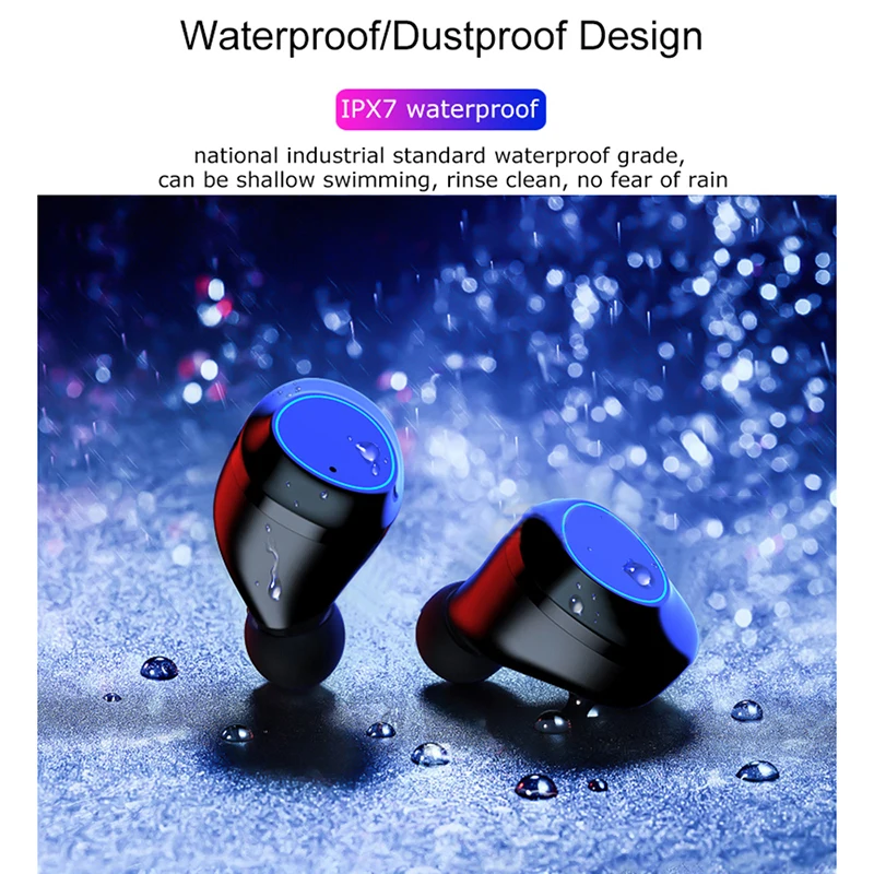 G03 TWS 5,0 Bluetooth наушники настоящие беспроводные наушники IPX7 водонепроницаемая Спортивная гарнитура сенсорное управление стерео наушники-вкладыши беспроводные наушники