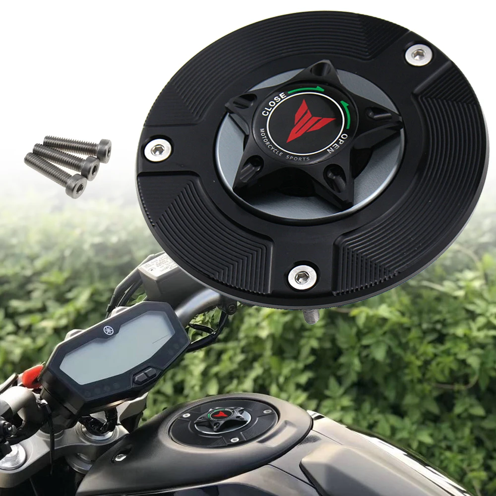 

LOGO MT Motorcycle Accessories Gas Fuel Tank Cap Cover CNC Aluminum for YAMAHA MT-07 MT-09 MT-10 MT-25 MT-01 MT-03 MT-125