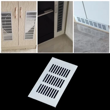 

Air Ventilation Grille Vent Aluminum alloy Silver Ventilator Grille Cover Wardrobes