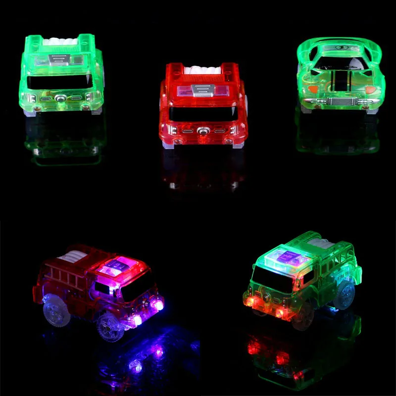 

Electronics Car Track Toys 5 LED Flashing Lights Kids Boys Educational Christmas Birthday Gift