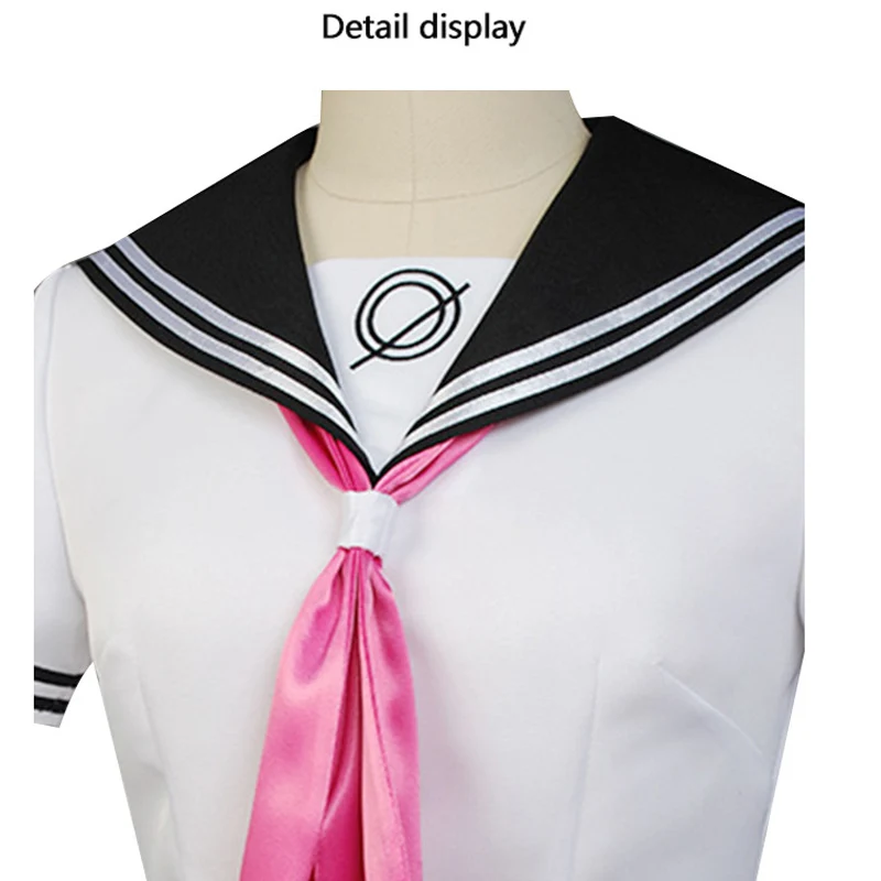Game Mioda Ibuki Cosplay Costume Danganronpa 2 Wig Woman's JK Uniforms Girl Sailor Suit Halloween Carnival Costumes 0 (6)